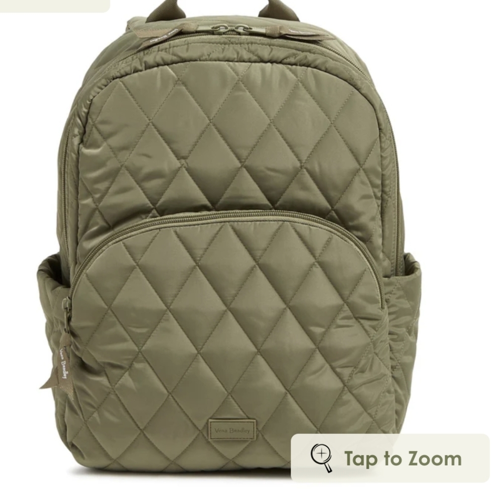 NWT Vera Bradley Essential Backpack ultralight sage green